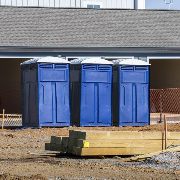 Heavy-duty construction site porta potty in Eagle Pass, Texas